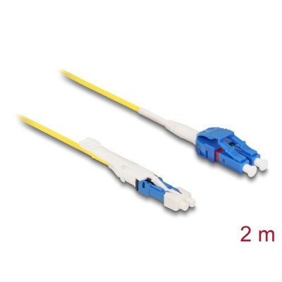 Delock Optical Fiber Cable CS male to LC Duplex singlemode G657A2 / OS2 Uniboot 2 m