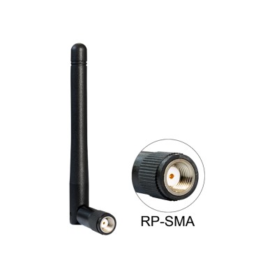 Delock WLAN 802.11 b/g/n Antenna RP-SMA 2 dBi Omnidirectional Joint