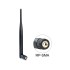 Delock WLAN 802.11 b/g/n Antenna RP-SMA plug 5 dBi omnidirectional with tilt joint black