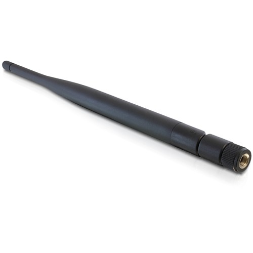 Delock WLAN 802.11 b/g/n Antenna RP-SMA plug 5 dBi omnidirectional with tilt joint black