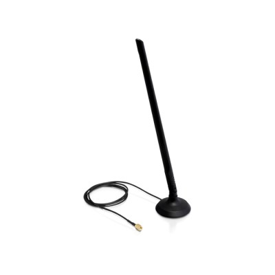 Delock WLAN 802.11 b/g/n Antenna RP-SMA 6.5 dBi Omnidirectional Joint With Magnetic Stand 2