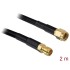 Delock Antenna Cable RP-SMA Plug  RP-SMA Jack CFD/RF200 2 m Low Loss
