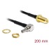 Delock Antenna adapter SMA jack bulkhead > CRC-9 90° plug 200 mm