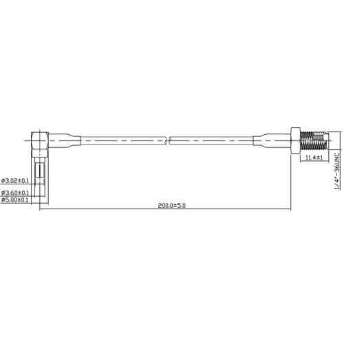 Delock Antenna adapter SMA jack bulkhead > CRC-9 90° plug 200 mm
