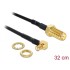 Delock Antenna Cable RP-SMA Jack Bulkhead > MCX 90° Plug 320 mm
