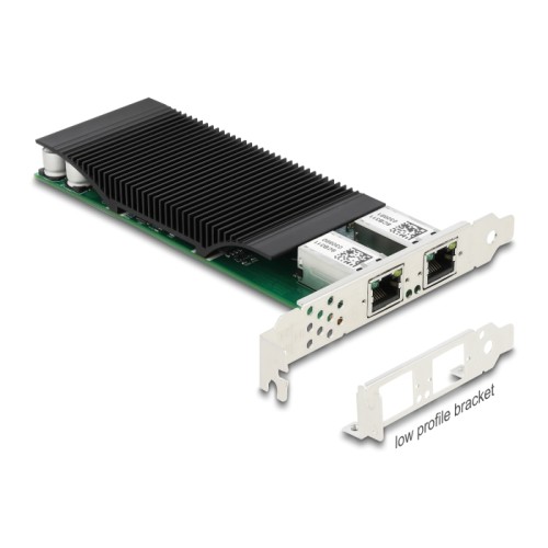 Delock PCI Express x4 Network Card Gigabit LAN 2 x RJ45 with PoE+ i350