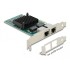 Delock PCI Express x1 Network Card Gigabit LAN 2 x RJ45 i350
