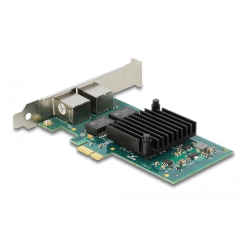Delock PCI Express x1 Network Card Gigabit LAN 2 x RJ45 i350