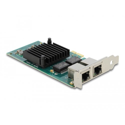 Delock PCI Express x1 Network Card Gigabit LAN 2 x RJ45 i350