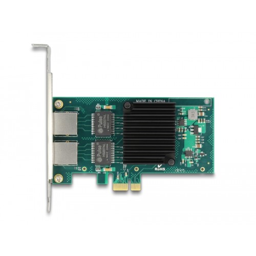 Delock PCI Express x1 Network Card Gigabit LAN 2 x RJ45 i350