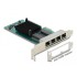 Delock PCI Express x1 Network Card Gigabit LAN 4 x RJ45 i350