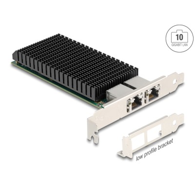 Delock PCI Express x8 Network Card 10 Gigabit LAN 2 x RJ45 X540