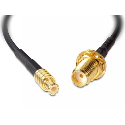 Delock Antenna cable SMA jack bulkhead > MCX plug 200 mm 2
