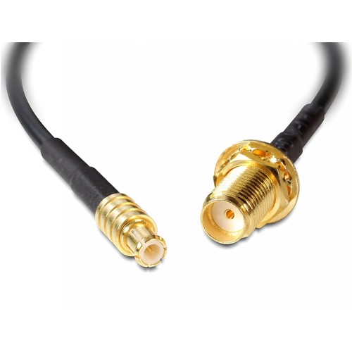 Delock Antenna cable SMA jack bulkhead > MCX plug 200 mm