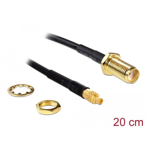 Delock Antenna Cable SMA Jack Bulkhead > MMCX Plug 200 mm