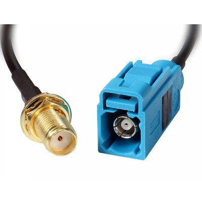 Delock Antenna Cable FAKRA Z jack  SMA jack bulkhead RG-174 20 cm 2