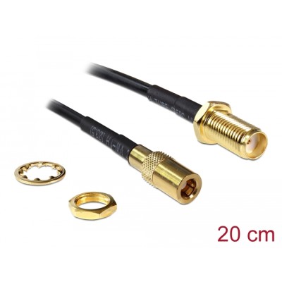 Delock Antenna Cable SMA Jack Bulkhead > SMB Plug 200 mm
