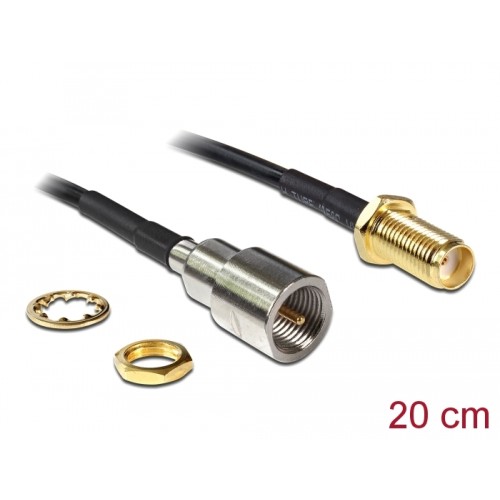 Delock Antenna Cable SMA Jack Bulkhead > FME Plug 200 mm
