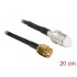 Delock Antenna Cable SMA Plug  FME Jack RG-174 200 mm