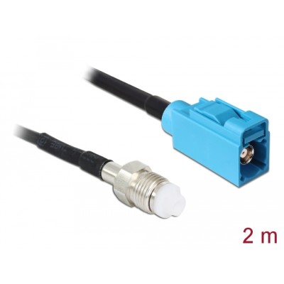 Delock Antenna Cable FME Jack  FAKRA Z Jack RG-174 2 m