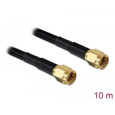 Delock Antenna Cable RP-SMA Plug  RP-SMA Plug LMR195 10 m