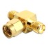Delock SMA jack > SMA plug > SMA jack T-shape