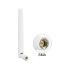 Delock LTE Antenne SMA plug 1 - 2,5 dBi omnidirectional with flexible joint white