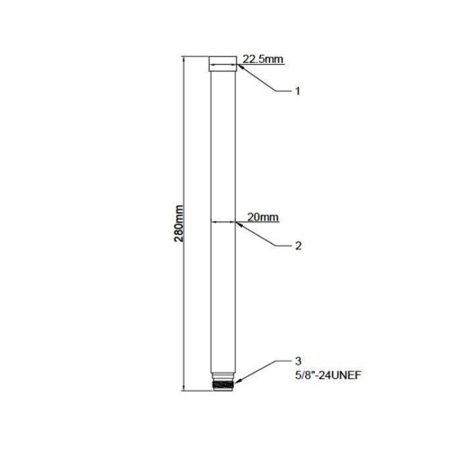 Delock WLAN 802.11 ac/a/h/b/g/n Antenna N jack 6 - 8 dBi 28 cm omnidirectional fixed outdoor white
