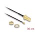 Delock Antenna Cable SMA jack bulkhead to I-PEX Inc., MHF® I plug 1.37 35 cm thread length 10 mm