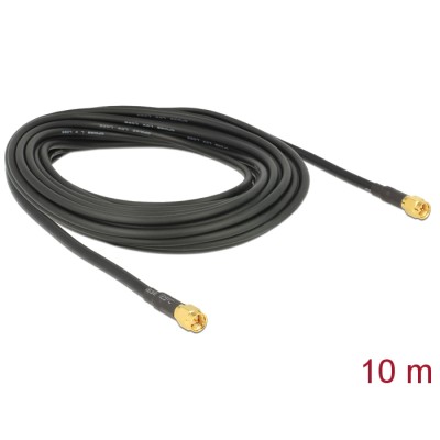 Delock Antenna Cable SMA plug to SMA plug LMR195 low loss 10 m 2