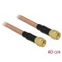 Delock Antenna Cable SMA Plug  SMA Plug RG-142 400 mm low loss