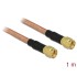 Delock Antenna Cable SMA plug  SMA plug RG-142 1 m low loss