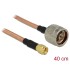 Delock Antenna Cable N Plug  SMA Plug RG-142 400 mm low loss