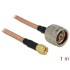 Delock Antenna Cable N Plug  SMA Plug RG-142 1 m low loss