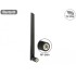 Delock WLAN 802.11 ac/a/h/b/g/n Antenna RP-SMA plug 3 - 5 dBi omnidirectional with tilt joint black