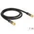 Delock Antenna cable F Plug > F Plug RG-6/U 1 m black