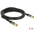 Delock Antenna Cable IEC Plug  IEC Jack RG-6/U 2 m black