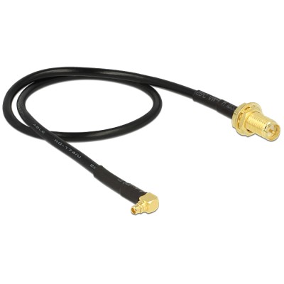 Delock Antenna Cable RP-SMA Jack Bulkhead > MMCX 90° Plug 320 mm 2