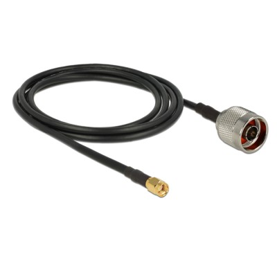 Delock Antenna Cable N Plug  RP-SMA Plug CFD200 2 m Low Loss 2