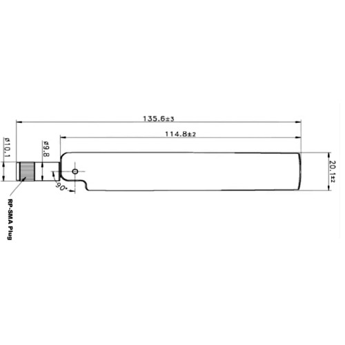 Delock ZigBee Antenna Multi Bluetooth, GSM, LTE, UMTS, WLAN IEEE 802.11 b/g/n RP-SMA 1 ~ 4.3 dBi Omnidirectional Joint black