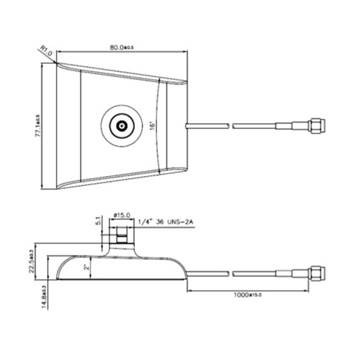 Delock Antenna Base SMA plug > SMA Jack 1 m Black Low Loss
