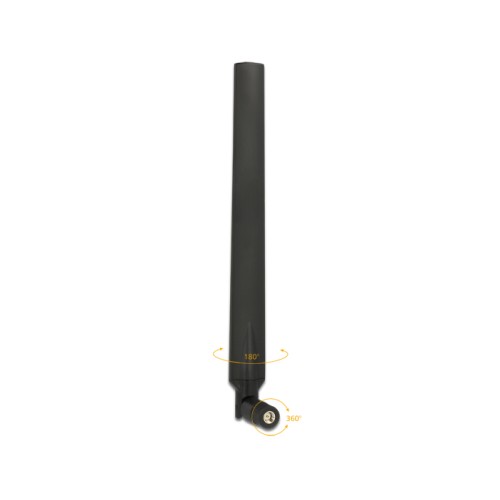 Delock LTE Antenna SMA plug 0 - 4 dBi omnidirectional rotatable with tilt joint black
