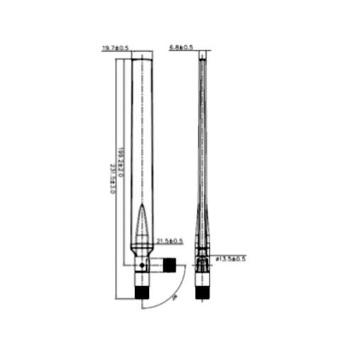 Delock LTE Antenna SMA plug 0 - 4 dBi omnidirectional rotatable with tilt joint white