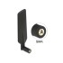 Delock LTE Antenna SMA plug 0.5 - 3 dBi omnidirectional rotatable with tilt joint black