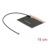 Delock LTE Antenna I-PEX Inc., MHF® I plug 2.0 - 3.5 dBi 1.13 15 cm PCB internal self adhesive