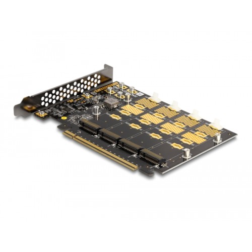 PCI Express x16 Card to 4 x internal NVMe M.2 Key M - Bifurcation