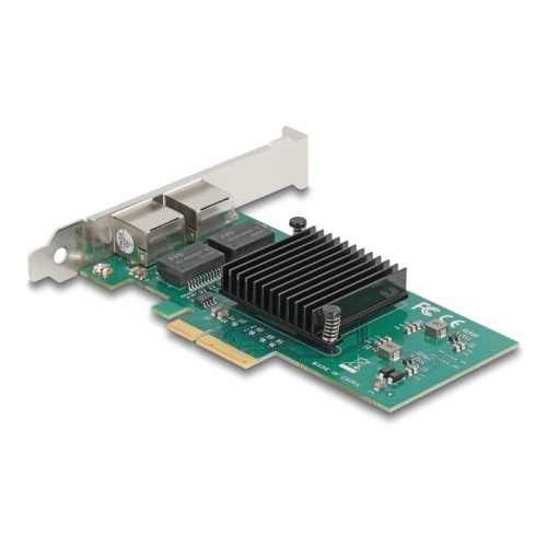 Delock PCI Express x4 Network Card Gigabit LAN 2 x RJ45 i82576