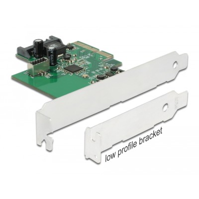 Delock PCI Express x4 Card to 1 x internal USB 10 Gbps Type-E Key A 20 pin female 2