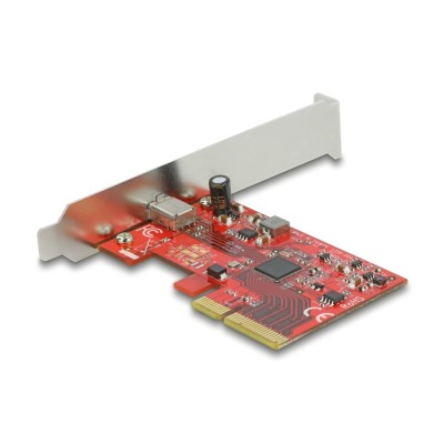 Delock PCI Express x4 Card to 1 x external SuperSpeed USB 20 Gbps (USB 3.2 Gen 2x2) USB Type-C™ female - 3 A 2