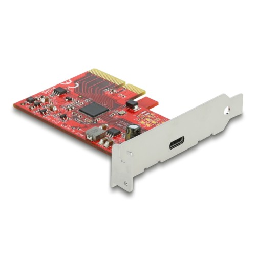 Delock PCI Express x4 Card to 1 x external SuperSpeed USB 20 Gbps (USB 3.2 Gen 2x2) USB Type-C™ female - 3 A